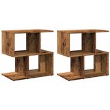 Maison Chic Dvo delni komplet Nočne omarice - Nočne mize starinski les 50x30x51,5 cm inženirski les, (21686758) Cene