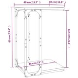 Bočni ormarić Boja hrasta 40x30x60 cm od konstruiranog drva | shoptok.hr