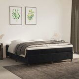 Maison Chic Posteljni okvir - Dvoposteljna postelja - Zakonska postelja brez vzmetnice črn 180x200 cm žamet-J3841, (21765021) | Shoptok.si