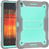 NIKCORP Ovitek za iPad 2/3/4 s stojalom, naramnim pasom in ročajem, troslojna zaščita pred udarci, silikonski, turkizne barve, (5000139191) | Shoptok.si