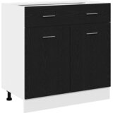 Viseći ormarić Crni hrast 80 x 31 x 81,5 cm Konstruirano drvo | shoptok.hr