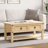  Stolić za kavu s ladicama Corona 100 x 48 x 45 cm od borovine | shoptok.hr