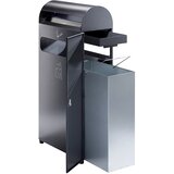 Probbax Kanta za smeće sa pepeljarom, Samostojeća, 48l, 25x99x48 cm, Tamnosiva | Eponuda.com
