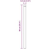  Stup za ogradu 12 pcs Zelena 90 cm Čelik s praškastim premazom | shoptok.hr