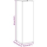  Stalak za kišobran Antracit 15,5 x 15,5 x 49 cm Čelik | shoptok.hr