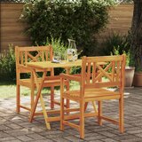 vidaXL vrtnarski stoli 2 kosi 56x56x90 cm iz trdnega lesa akacije | Shoptok.si