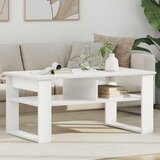  Kava Stol s pohranom Bijelo 96 x 54 x 44 cm Konstruirano drvo | shoptok.hr