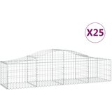  Lučne gabionske košare 25 kom 200x50x40/60 cm pocinčano željezo | shoptok.hr