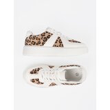 Shelvt White sneakers with leopard print inserts | Shoptok.si