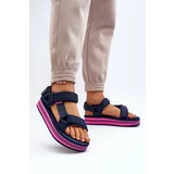 Kesi Lee Cooper Women's Platform Sandals - Navy Blue