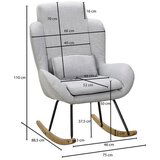 MID.YOU ENTSPANNUNGS- UND STILLSESSEL, siva tekstil | Shoptok.si