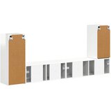  Set TV komoda 4 pcs Visoki sjaj bijela Konstruirano drvo | shoptok.hr