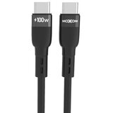 Moxom mx-cb186 silicone type c na type c 100w 1m crni USB data kabal ( u2164 ) Cene