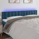  LED uzglavlje tamnoplavo 180x5x78/88 cm baršunasto | shoptok.hr