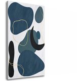  Slike na platnu tirkizni apstrakt 002 (moderne slike na platnu) | ePonuda.com