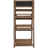  Stalak za biljke s 3 razine i pločom 40x30x90 cm od jelovine | shoptok.hr