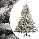  Umjetno božićno drvce s nogom 180 cm 300 LED lampica - Bijela 180 cm s LED svjetlima | shoptok.hr