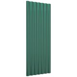 Krovni paneli 12 kom od pocinčani čelik zeleni 100x36 cm | shoptok.hr