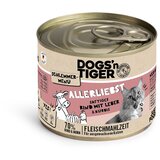  Varčno pakiranje Dogs'n Tiger gurmanski meni 12 x 200 g - Govedina z jetri | shoptok.hr