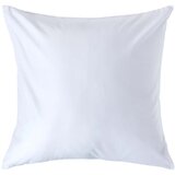 HOMESCAPES Bela prevleka za vzglavnik iz egiptovskega bombaža s 1000 nitmi, 60x60 cm, (20750883) | Shoptok.si