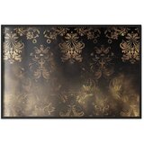 Plakat - Dark Baroque Patterns with Golden Accents 60x40 Crni okvir | shoptok.hr