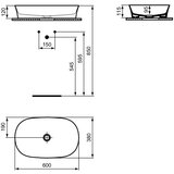 Ideal Standard Bijeli keramički umivaonik 60x38 cm Ipalyss – | shoptok.hr