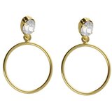 Victoria Cruz genoveva crystal gold mindjuše sa swarovski kristalom ( a4570-07dt ) Cene