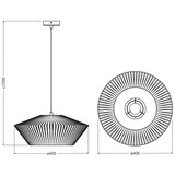 Osram Luster na sajli DECOR STRIPES 1xE27/10W/230V prečnik 40,5 cm bež | Eponuda.com