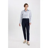 Defacto Cigarette Normal Waist Straight Leg Satin Trousers