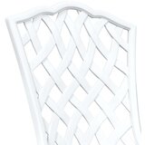  3-delni vrtni bistro set iz bele litine, (22015447) | Shoptok.si