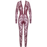 Noir Handmade F382 Kink Royal Catsuit Burgundy XS | shoptok.hr