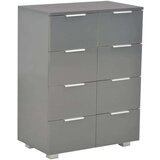 vidaXL Komoda visoki sjaj siva 60 x 35 x 80 cm od iverice | shoptok.hr