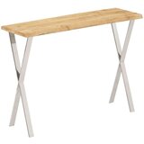  Konzolna mizica z naravnim robom 105x33x76 cm trden mangov les | Shoptok.si