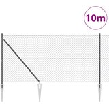  Zavareno žičano ograđivanje s bodljama 10 x 1,2 m Siva Mreža | shoptok.hr