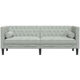 vidaXL Chesterfield sedežna garnitura Svetlo siva 194 x 74.5 x 70.5 cm | Shoptok.si