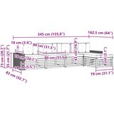  Set vanjskih sofa 5 pcs Prirodna i antracit Poliester | Eponuda.ba