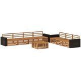  Set vanjskih sofa 8 pcs Prirodna 79 x 79 x 37 cm | Eponuda.com