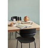 Hübsch Črn kovinski jedilni stol z nasloni za roke/z možnostjo nalaganja Arch – | Shoptok.si