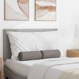 vidaXL valjkasti jastučići 2 pcs sivo-smeđa Ø 15 x 40 cm tkanina | shoptok.hr