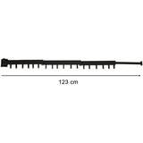  Teleskopska produžna zidna sušilica 123cm crna | shoptok.hr