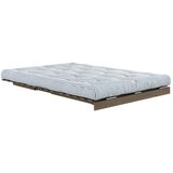 Karup Design Bela/svetlo modra raztegljiva sedežna garnitura 140 cm Roots - | Shoptok.si