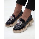 Resti Lacquered black moccasins for women Geloppa - Footwear | ePonuda.com