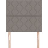  LED Uzglavlje Dizajn Dijamantnih Blokova Taupe 100 cm Tkanina | shoptok.hr