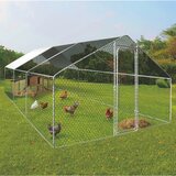 Chomik METALNI KAVEZ ZA ŽIVOTINJE 4,5 x 3 x 1,95 M SA DELIMIČNIM KROVOM 4030