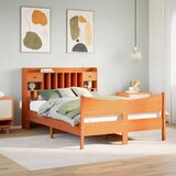 Maison Chic Posteljni okvir - Dvoposteljna postelja - Zakonska postelja brez vzmetnice vošč. rjav 150x200 cm borovina-J13089, (21767105) | Shoptok.si
