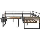 Ambia Garden LOUNGE GARNITURA akacija masivno aluminij | Shoptok.si