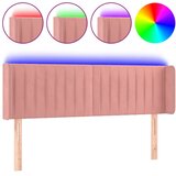 The Living Store led posteljno vzglavje roza 147x16x78/88 cm žamet - led vzglavje, (21418413) | Shoptok.si