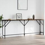  The Living Store Konzolna mizica dimljen hrast 200x29x75 cm inženirski les - Konzolna Mizica, (21448365) Cene