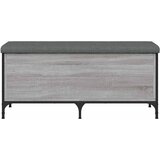  Klupa za cipele siva boja hrasta 102x42x45 cm konstruirano drvo | shoptok.hr