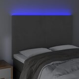  LED uzglavlje tamnosivo 144x5x118/128 cm baršunasto | shoptok.hr